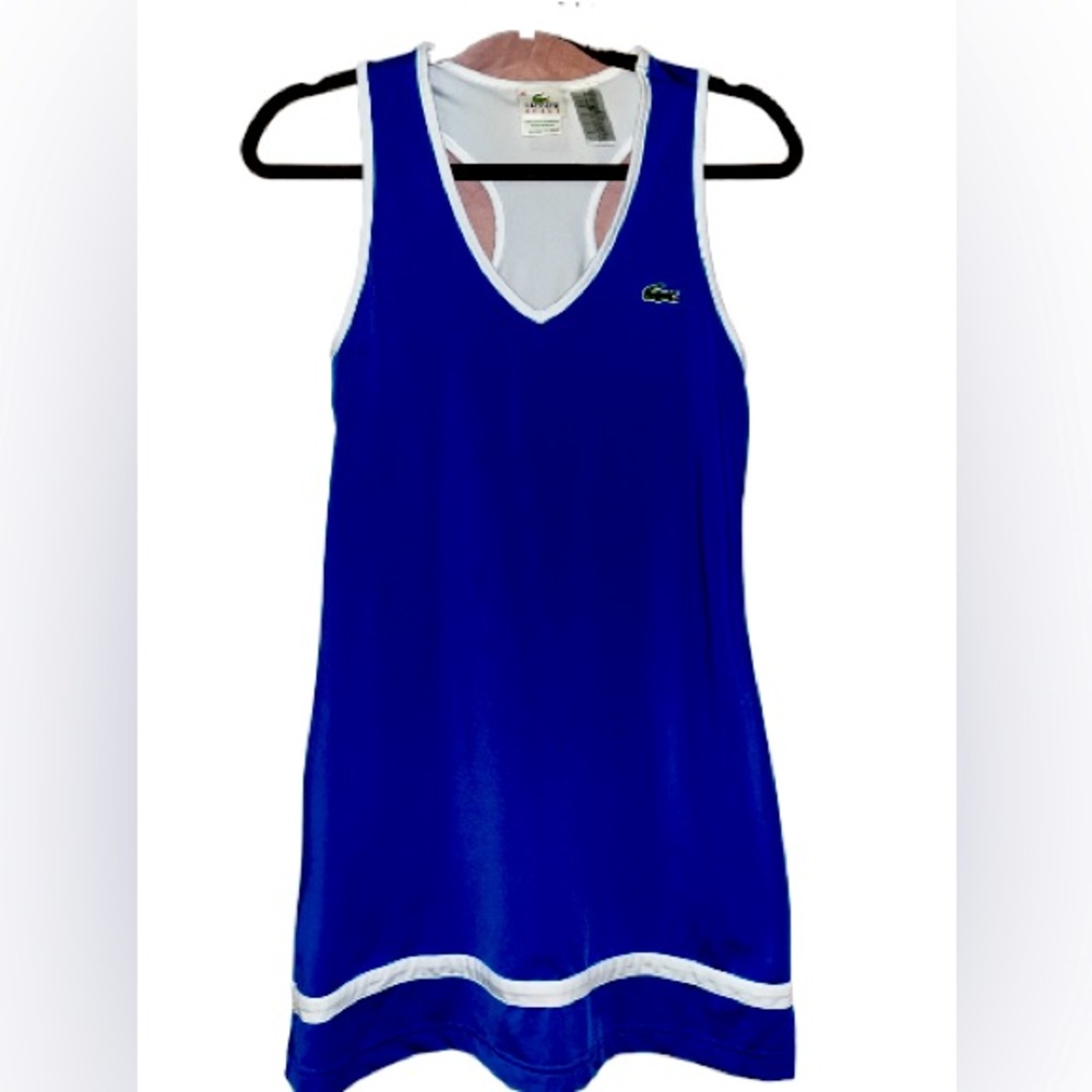 Lacoste Royal Blue and White Mini Dress